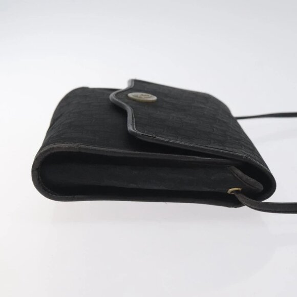 Christian Dior Trotter Canvas Shoulder Bag Black Auth BA3304 - Picture 4 of 16